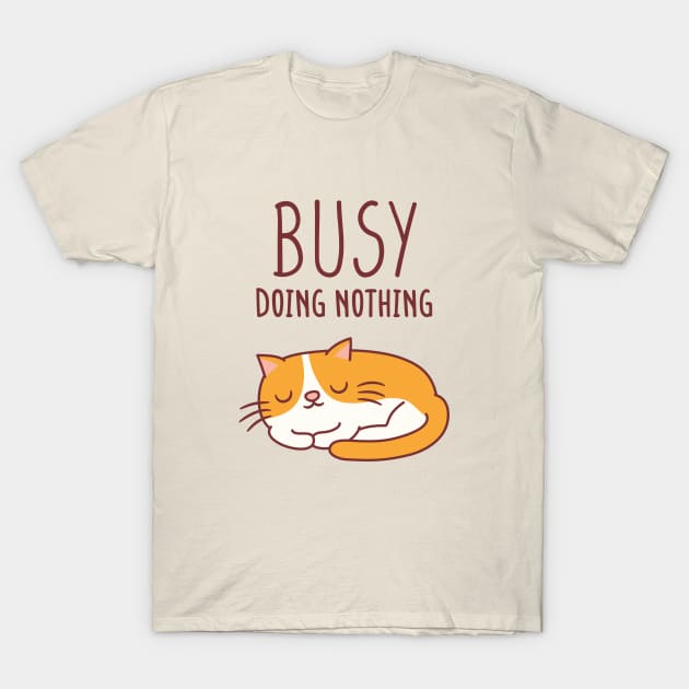 Lazy cat t shirt sale